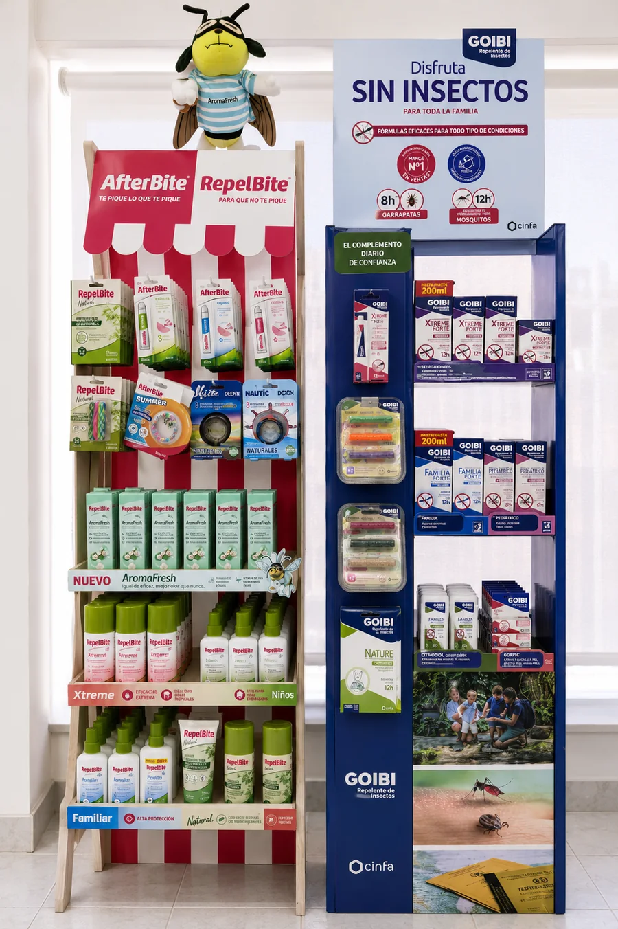 Expositor de productos de temporada